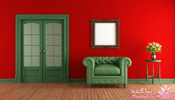 دکوراسیون سبز و قرمز 